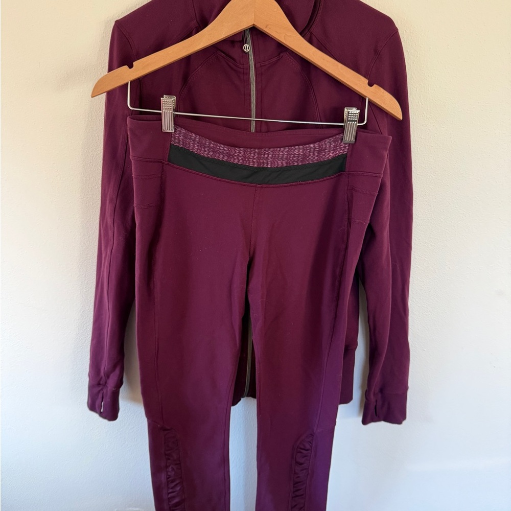 Lululemon Leggings and Define Jacket set